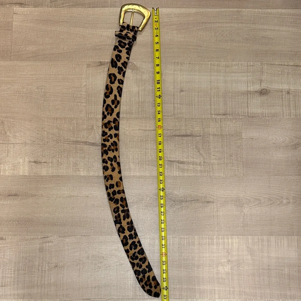 Nava/New York Leopard‎ Belt/Brass Buckle